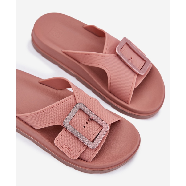Flip -flop -uri parfumate pentru femei cu o cataramă decorativă Zaxy RR285077 Dirty Pink roz 1 Flip -flop -uri parfumate pentru femei cu o cataramă decorativă Zaxy RR285077 Dirty Pink roz 1