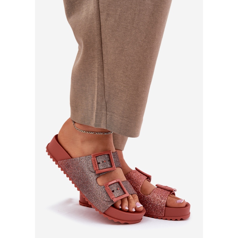 Flip -Flip Flip Flip cu sclipici și catarame Zaxy RR285025 Dirty Pink roz 1 Flip -Flip Flip Flip cu sclipici și catarame Zaxy RR285025 Dirty Pink roz 1