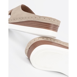 Shelvt Flip -flops bej pentru femei 1