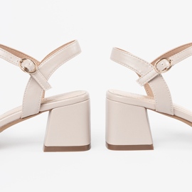 Sandale bej pentru femei Sergio Leone 1