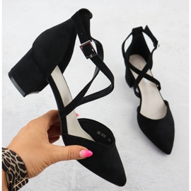 Sandale pentru femei pe Black Sergio Leone SK-830 Post negru 1