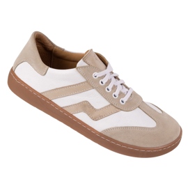 Pantofi de piele pentru femei desculți Olivier Eliza Białe alb 1