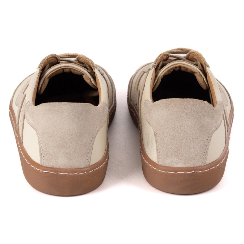 Pantofi de piele pentru femei desculți Olivier Eliza Beige bej 2