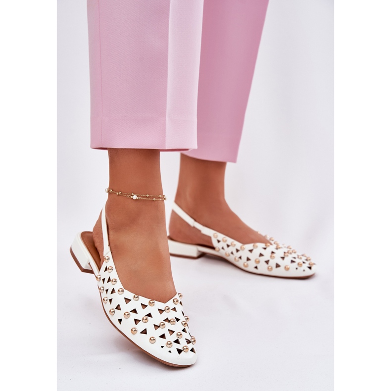 Inna Ballerinele decorate cu degete de la nivel alb 2