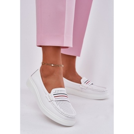 EVento Plăcile din piele pentru femei Alb alb 2