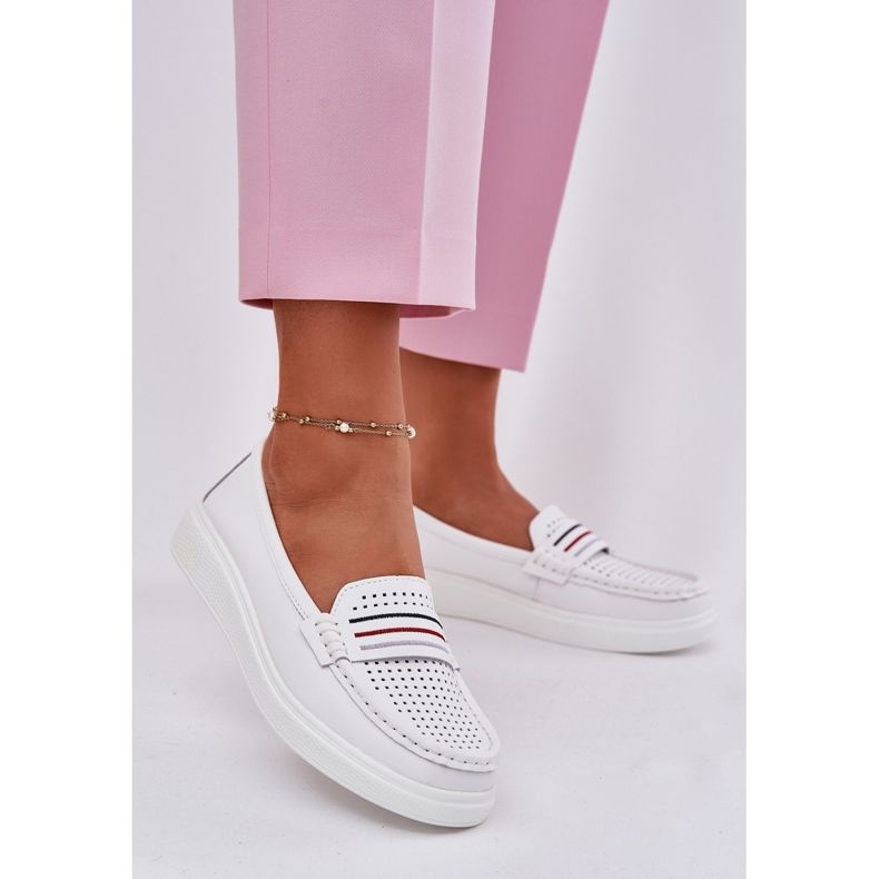 EVento Plăcile din piele pentru femei Alb alb 2