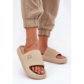 Flip -Flip Flip Flip pe platformă cu un ursuleț Vinceza 75210 bej 2