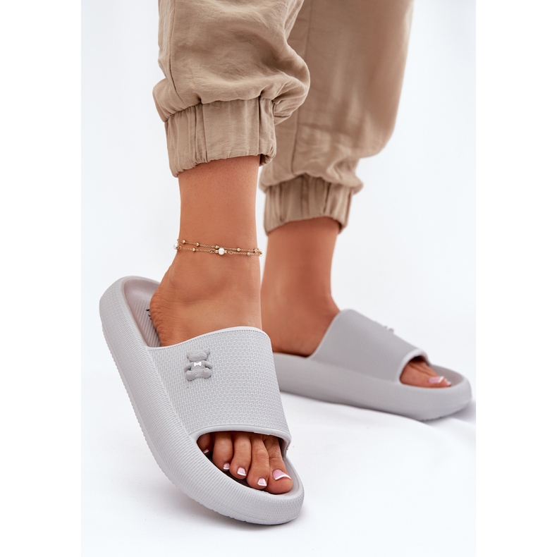 Flip -Flip Flip Flip pe platformă cu un ursuleț Vinceza 75210 Grey gri 2