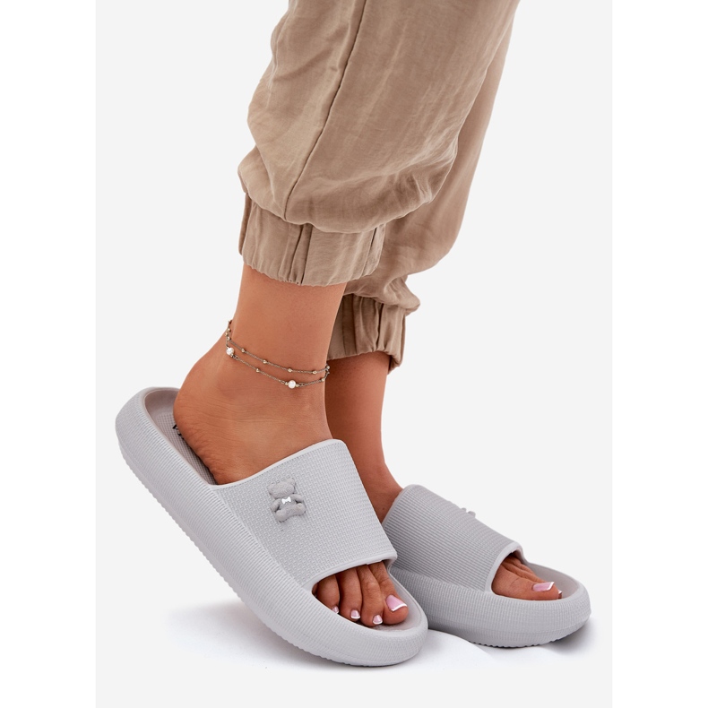 Flip -Flip Flip Flip pe platformă cu un ursuleț Vinceza 75210 Grey gri 1