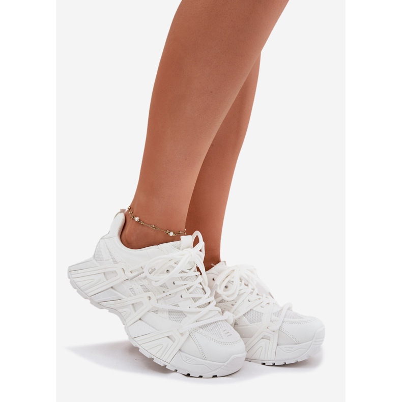 Adidași pentru femei cu alb dublu laging 1