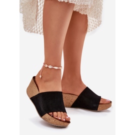 Zazoo 40311 Suede Speakers pentru femei pe panouri de plută pene negre negru 1