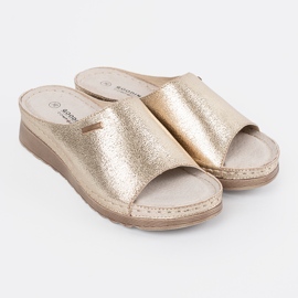 Goodin Flip -flops -uri de aur pentru femei pe platformă 4
