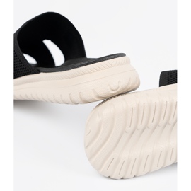 Papuci negri pentru femei pe platforma Sergio Leone negru 1