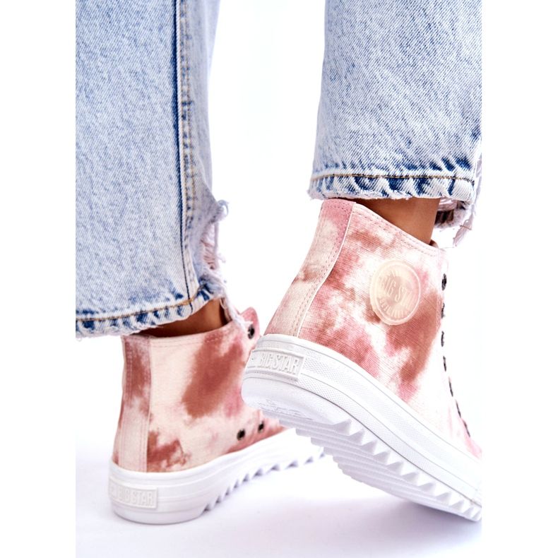 Pantofi de damă Big Star LL274048 Bej-Roz 3