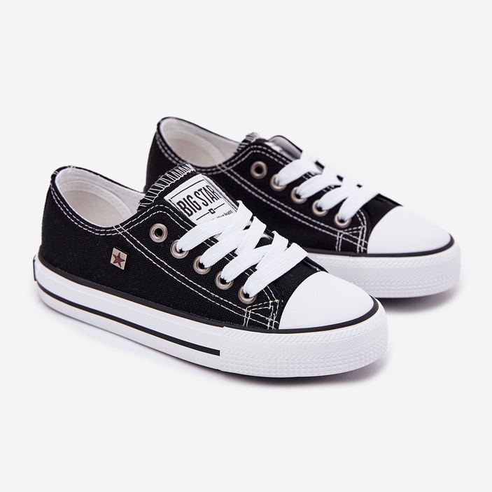 Pantofi clasici pentru copii Big Star DD374163 Negri negru 1 Pantofi clasici pentru copii Big Star DD374163 Negri negru 1