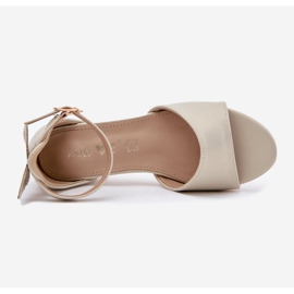 EVento Sandale lucioase din aur auriu de aur 1 EVento Sandale lucioase din aur auriu de aur 1