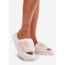 Inna Blana strălucitoare -papuci pentru femei bej 1