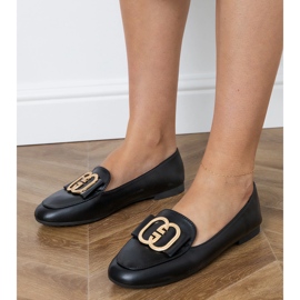 Plăcile de femei negre cu un decor de aur negru 1