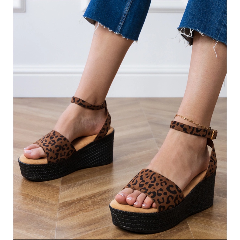 Sandale Panther pe platforma Ekozamsz multicolor 1