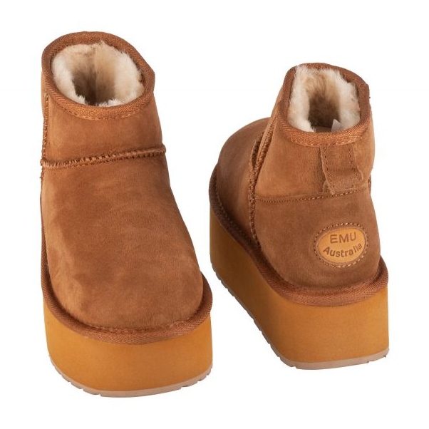 Emu Australia Stinger Micro Flatform Pantofi W13082-Ches maro 2 Emu Australia Stinger Micro Flatform Pantofi W13082-Ches maro 2