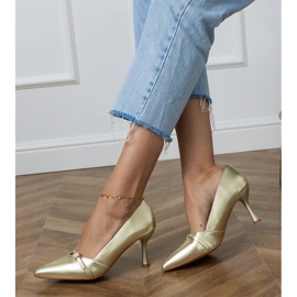 Pompe de aur clasice pentru femei cu zirconi 2