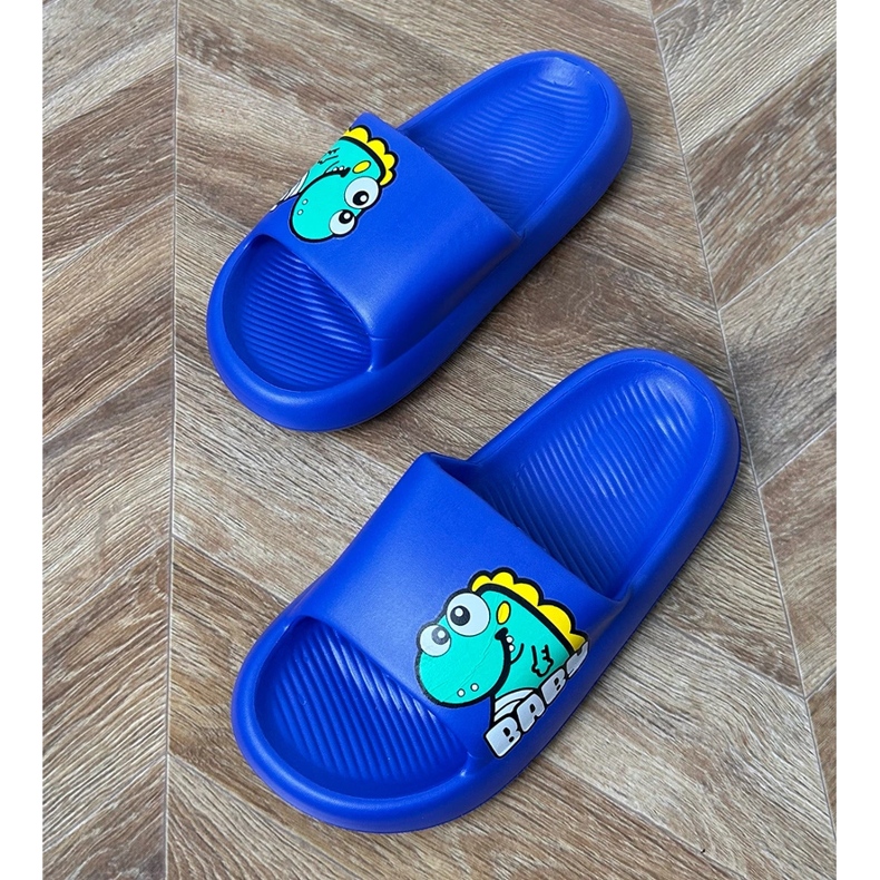 Flip -flops pentru copii albaștri cu imprimeu albastru 1