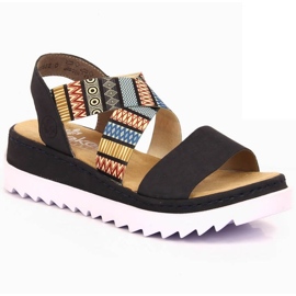 Sandale pentru femei Rieker V44G8-14 Negru 1