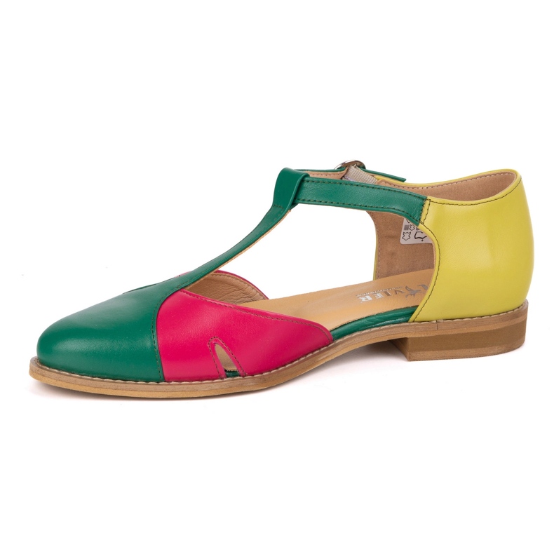 Olivier Sandale din piele pentru femei 4240/35 Ziel/Roz/Zol verde 1 Olivier Sandale din piele pentru femei 4240/35 Ziel/Roz/Zol verde 1