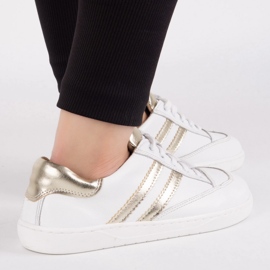 Adidași desculți Kaia Olivier pentru femei - pantofi din piele albă 1