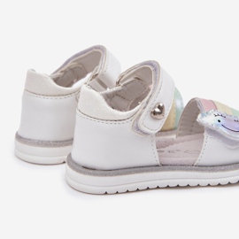 EVento Sandale pentru copii cu inchidere Velcro, albe 2 EVento Sandale pentru copii cu inchidere Velcro, albe 2