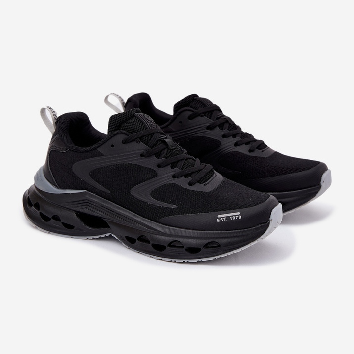 Pantofi sport pentru bărbați pe Big Star RR174022 Sistem negru Hi-Polish Platform 1