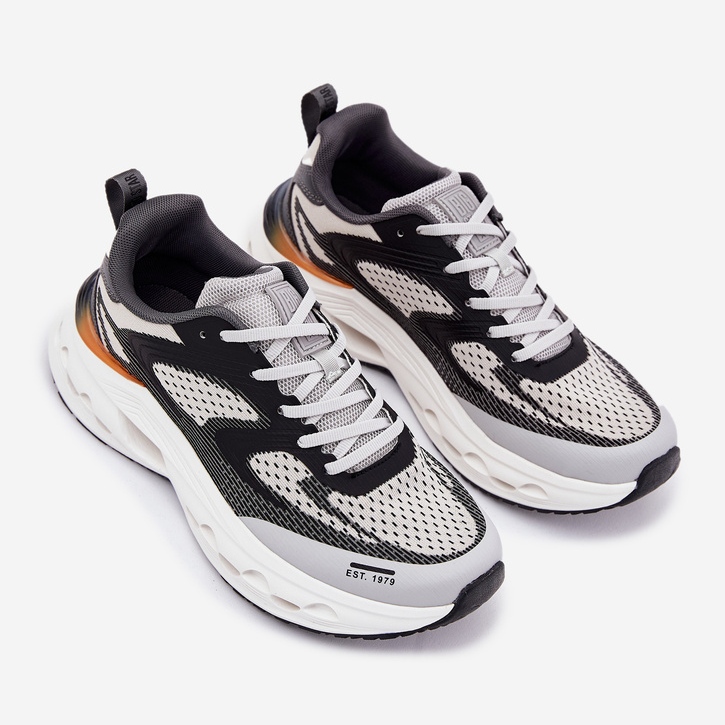 Pantofi sport pentru bărbați pe Big Star RR174023 Platforma de sistem Hi-Polish gri 1 Pantofi sport pentru bărbați pe Big Star RR174023 Platforma de sistem Hi-Polish gri 1