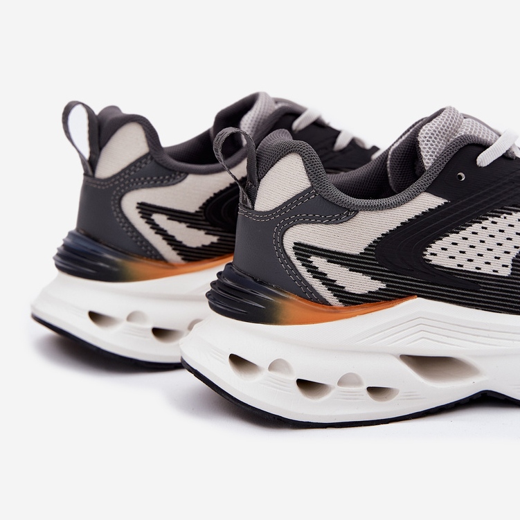 Pantofi sport pentru bărbați pe Big Star RR174023 Platforma de sistem Hi-Polish gri 2 Pantofi sport pentru bărbați pe Big Star RR174023 Platforma de sistem Hi-Polish gri 2