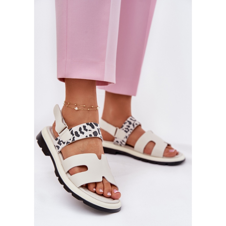 Vinceza 66780 Sandale de leopard bej cu tocuri plate 2 Vinceza 66780 Sandale de leopard bej cu tocuri plate 2