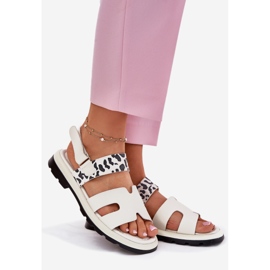 Vinceza 66780 Sandale de leopard bej cu tocuri plate 1 Vinceza 66780 Sandale de leopard bej cu tocuri plate 1