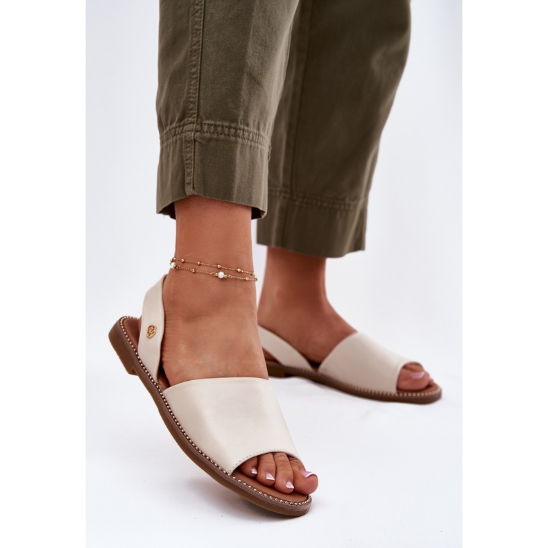 EVento Sandale plate pentru femei Eco Eco Beige bej 2 EVento Sandale plate pentru femei Eco Eco Beige bej 2