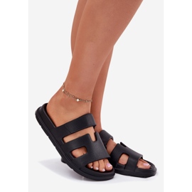 EVento Papuci de spumă pentru femei negre negru 1