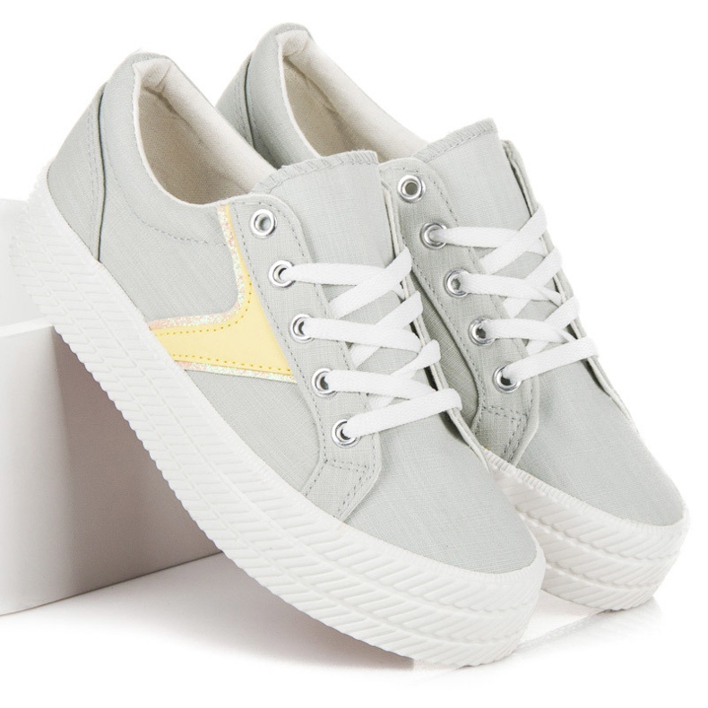 Kylie Adidași pe platformă gri 2