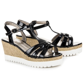 Kylie Sandale cu pană lacuite negru 1