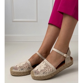 Sandale bej sandale deschise espadrilles 2