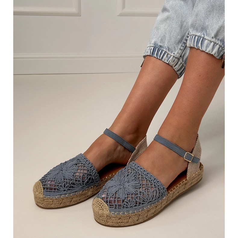 Sandale espadril albastre albastru 1