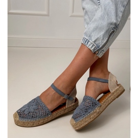 Sandale espadril albastre albastru 2