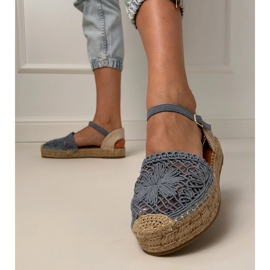 Sandale espadril albastre albastru 4