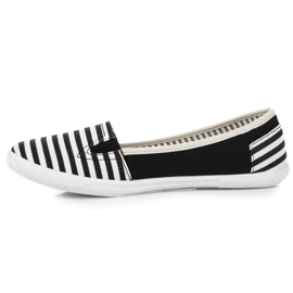Pantofi cu dungi negru 4