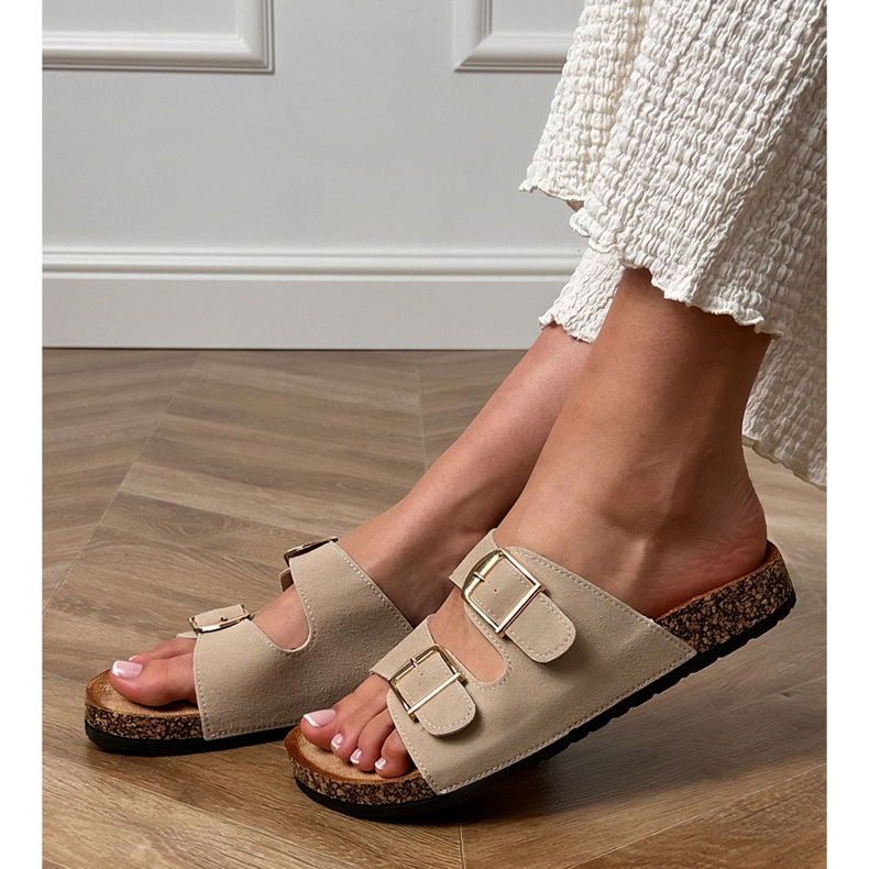 Flaps bej cu cleme pe o talpă de plută 2