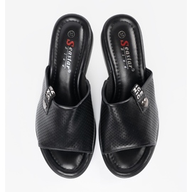Seastar FLIP -FLIP -FLOPS pe platforma Openwork negru 3