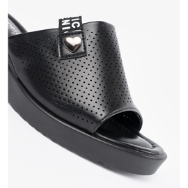 Seastar FLIP -FLIP -FLOPS pe platforma Openwork negru 5