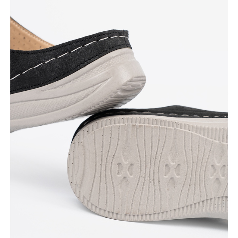 Seastar Negru confortabil tăiat -flip -flops 1