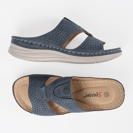 Seastar Blue confortabil tăiat -flip -flops albastru 5
