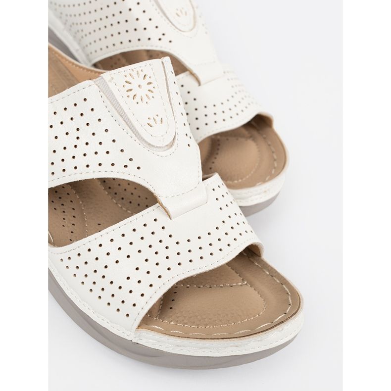 Seastar Alb tăiat confortabil -flip -flops 2